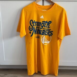 adidas Golden Tee with Blue Graphic